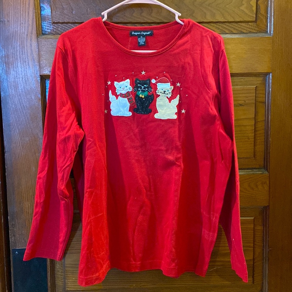 Vintage Christmas Cat shirt